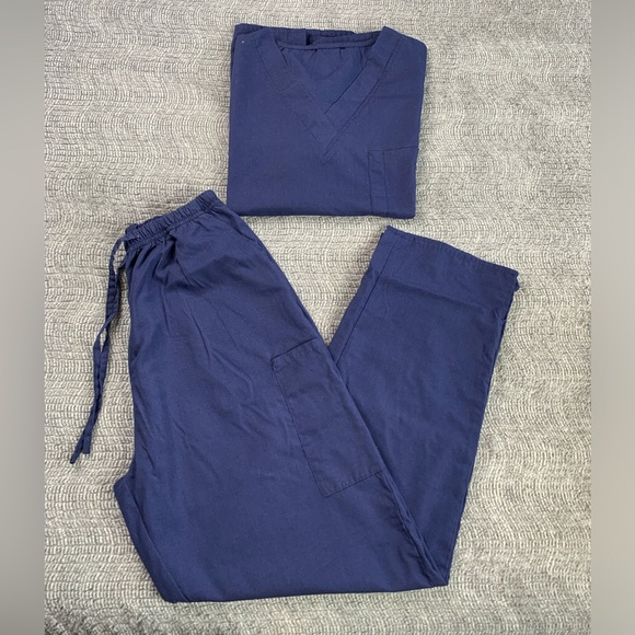 3/$30 Just Love Scrub Set - 6 Pocket Medical Uniform V-Neck Cargo Pant MEDIUM - Picture 2 of 10